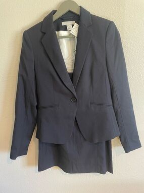 NWT Black H&M Women's Two-Piece Blazer & Skirt Suit